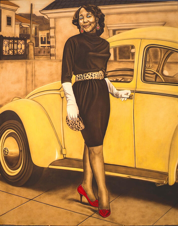 Journey to immortality, 48x 60inches, pyrography, 2024