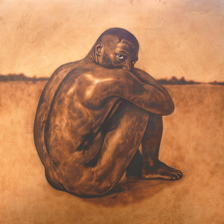 for thou art with me Pyrography (fire on wood)